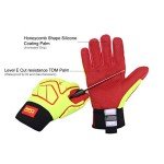 Heavy Duty HI-VIS Cut Resistant Work Gloves