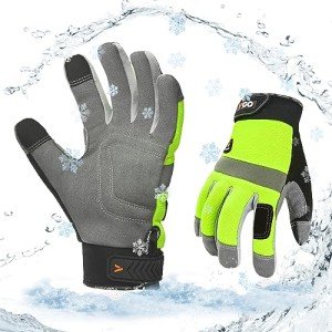 Winter Waterproof Work Gloves for Cold Weather