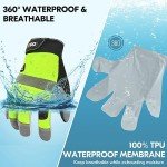 Winter Waterproof Work Gloves for Cold Weather