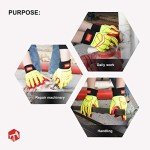 Heavy Duty HI-VIS Cut Resistant Work Gloves