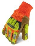 Insulated Leather Winter Work Gloves with Impact Protection