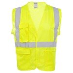 High Visibility Lime Safety Vest 3-Pack L/XL