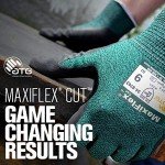 MaxiFlex Cut Black Nitrile Safety Gloves - Large