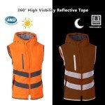 Women's High Visibility Reflective Safety Vest with Pockets