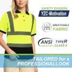 High Visibility Reflective Work Polo T-Shirts 6-Pack