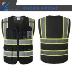High Visibility Safety Vest with 9 Pockets