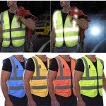 High-Visibility Safety Vest with Logo & Pockets