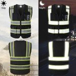 High Visibility Safety Vest with 9 Pockets