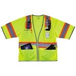 Ergodyne Hi-Vis Class 3 Surveyor Vest - Lime