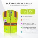 Hi-Vis Safety Vest with Pockets for Work