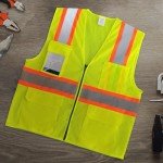 Hi-Vis Safety Vest with Pockets for Work