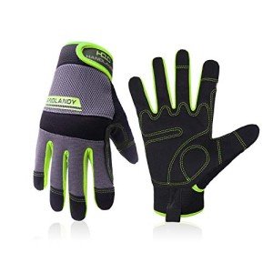 UltraLight Touchscreen Safety Work Gloves - Green