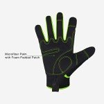 UltraLight Touchscreen Safety Work Gloves - Green