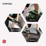 UltraLight Touchscreen Safety Work Gloves - Green