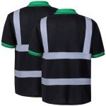 Hi-Vis Reflective Polo Shirts - 2 Pack, Medium