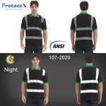 Hi-Vis Reflective Polo Shirts - 2 Pack, Medium