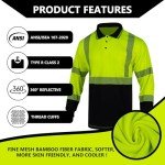 High Visibility Reflective Safety Polo Shirt for Men