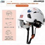 Aolamegs OSHA Approved Hard Hat with Double Visor