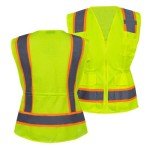 Hi-Vis Women’s Safety Vest with Reflective Strips