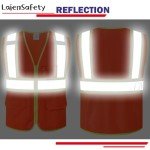 High Visibility Reflective Safety Vest with Pockets