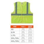 High Visibility Lime Mesh Safety Vest, 2XL/3XL