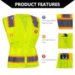 Hi-Vis Women’s Safety Vest with Reflective Strips