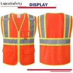 High Visibility Reflective Safety Vest with Pockets
