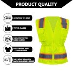 Hi-Vis Women’s Safety Vest with Reflective Strips