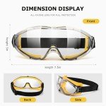 Chicday Anti-Fog Safety Goggles with Adjustable Headband