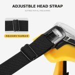 Chicday Anti-Fog Safety Goggles with Adjustable Headband