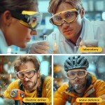 Chicday Anti-Fog Safety Goggles with Adjustable Headband
