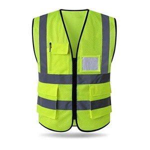High Visibility Reflective Safety Vest with Pockets