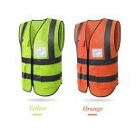 High Visibility Reflective Safety Vest with Pockets