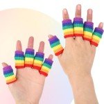 10 PCS Breathable Crochet Finger Guards for Sports