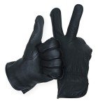 Men's Black Deerskin Leather Gloves with Thinsulate 3X