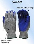 G & F Heavy-Duty Rubber Work Gloves - Blue