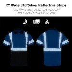 Hi-Vis Reflective Polo Shirts for Men - 3 Pack