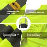Men's High Visibility Long Sleeve Safety Shirts 6-Pack