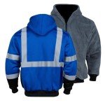 Hi-Vis Reflective Hoodie for Men - ANSI Class 3
