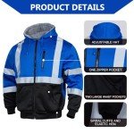 Hi-Vis Reflective Hoodie for Men - ANSI Class 3
