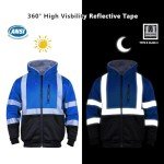 Hi-Vis Reflective Hoodie for Men - ANSI Class 3