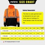 High Visibility Men's Reflective Fleece Hoodie - Orange