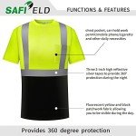 Hi-Vis Reflective Safety Shirts for Men - 3 & 5 Pack