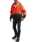 High Visibility Fleece Zip Up Hoodie for Men