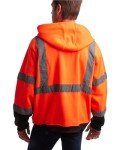 High Visibility Fleece Zip Up Hoodie for Men