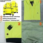 Hi-Vis Heated Hoodie for Men - 2X-Large