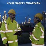 TICONN Waterproof Reflective Safety Rain Jacket (XL)