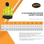 Men's Hi Vis Waterproof Winter Puffer Jacket