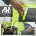 Men's Hi Vis Waterproof Winter Puffer Jacket