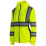 Hi-Vis Reflective Hoodie with Detachable Hat for Women